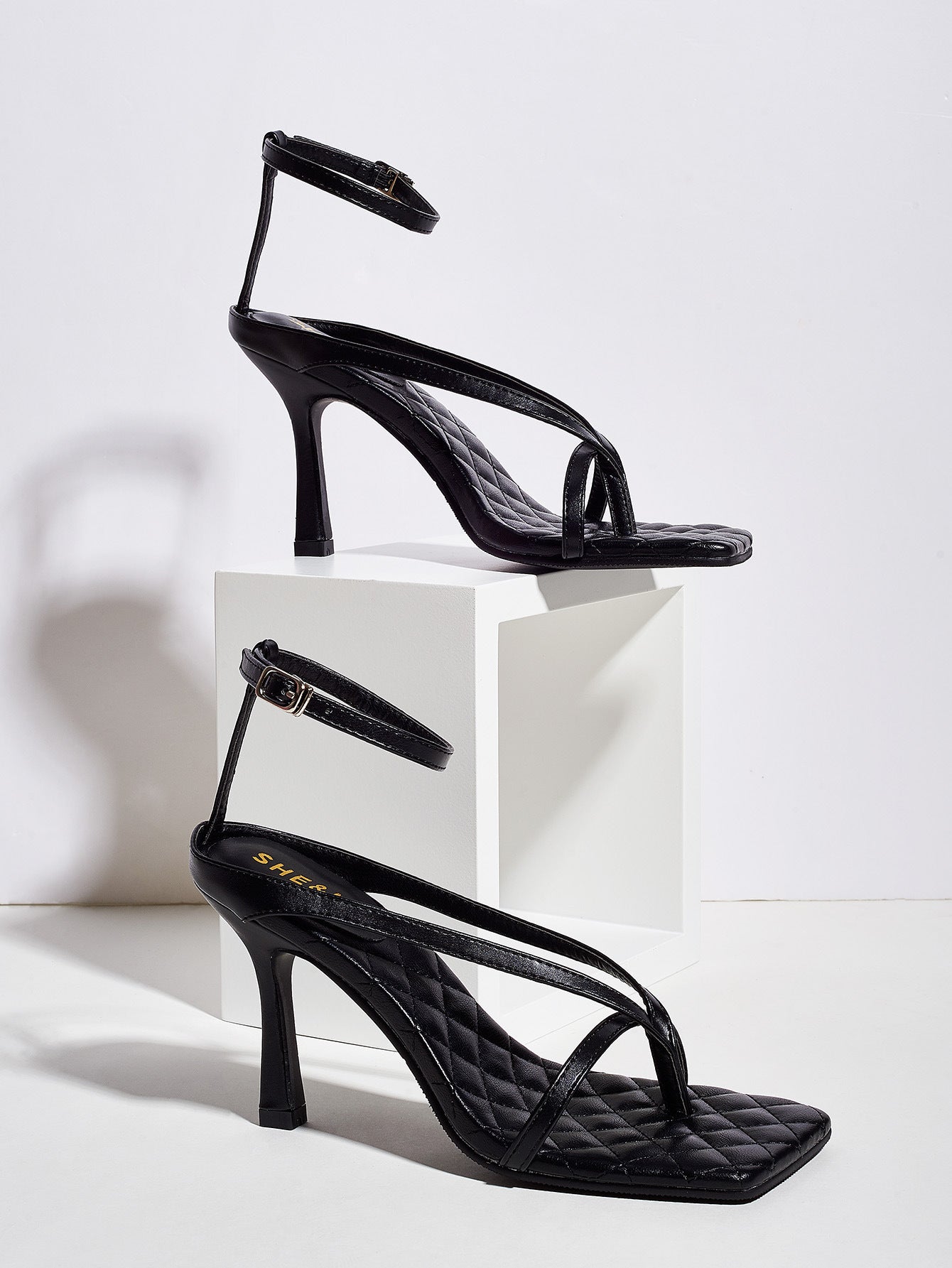 Foreign Trade Cross-Border Stiletto Sandals Women Sexy Open-Toed Bag With A Word Buckle High Heels Women