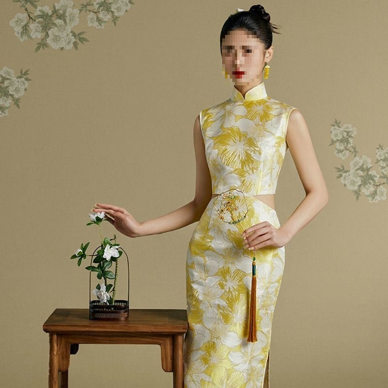 Improved Cheongsam Midriff Outfit Advanced Sense Dress