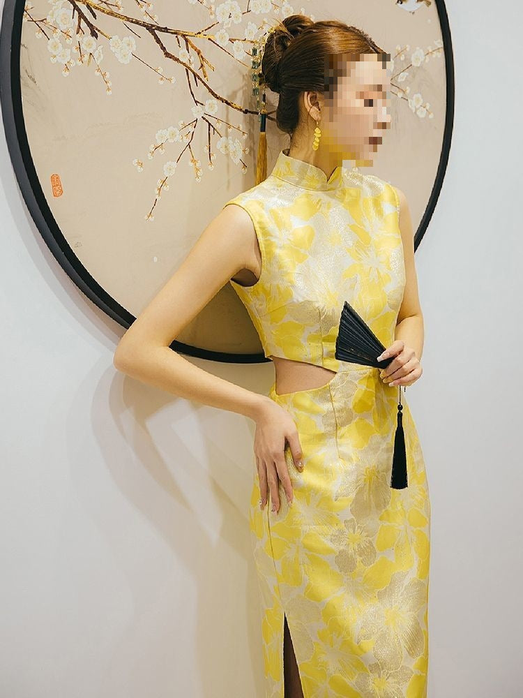 Improved Cheongsam Midriff Outfit Advanced Sense Dress