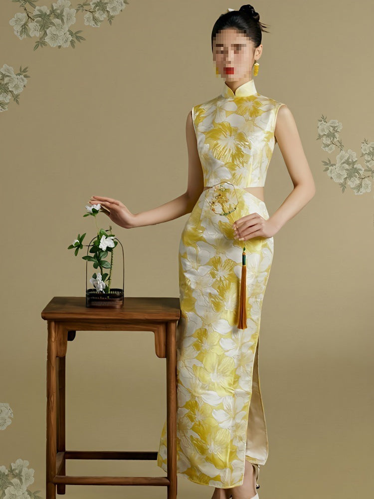Improved Cheongsam Midriff Outfit Advanced Sense Dress